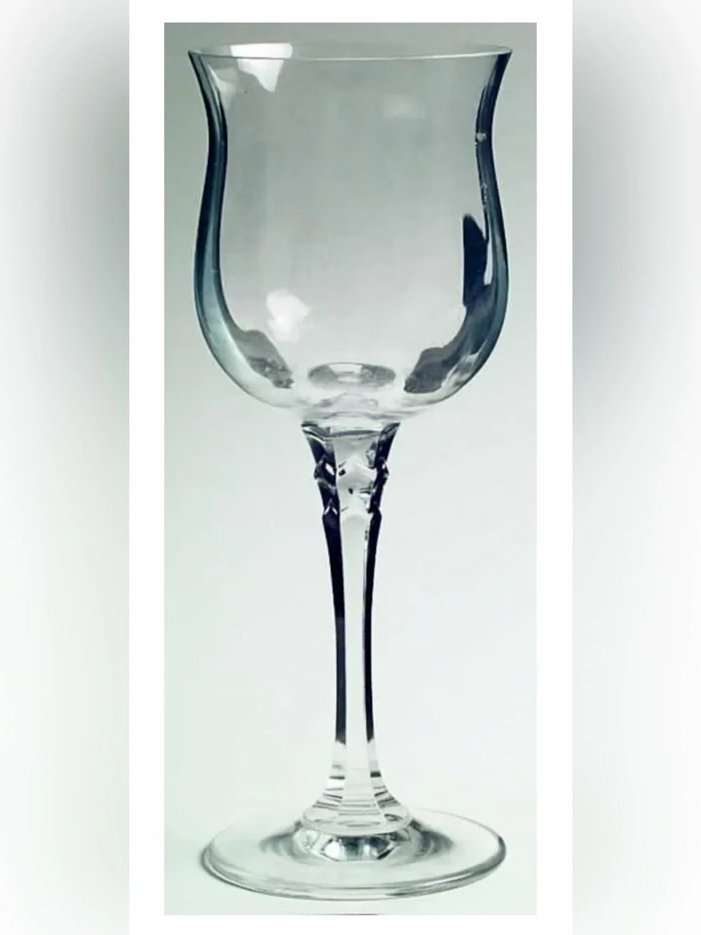 Towel Silhouette Crystal Glasses - Set of 7